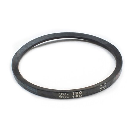 D&D 3V190 Wedge V-Belt, 19 in Outside Length, 3/8 in Top Width, 5/16 in Thickness, 1 Ribs 3V190